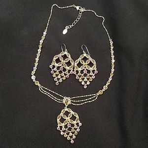 Gold Vermeil Necklace and Earrings